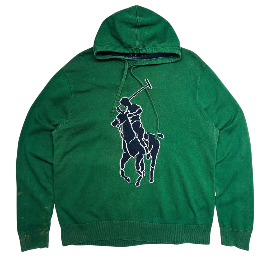 폴로 랄프 로렌 빅 포니 그린 코튼 니트 후드티 L 상품이미지1