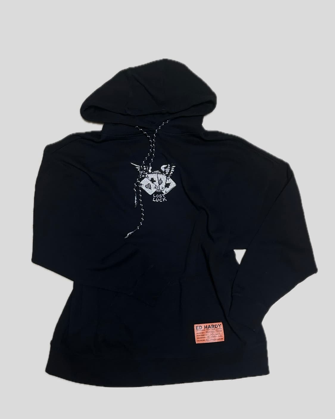 Ed Hardy 해골 큐빅 후드 상품이미지2