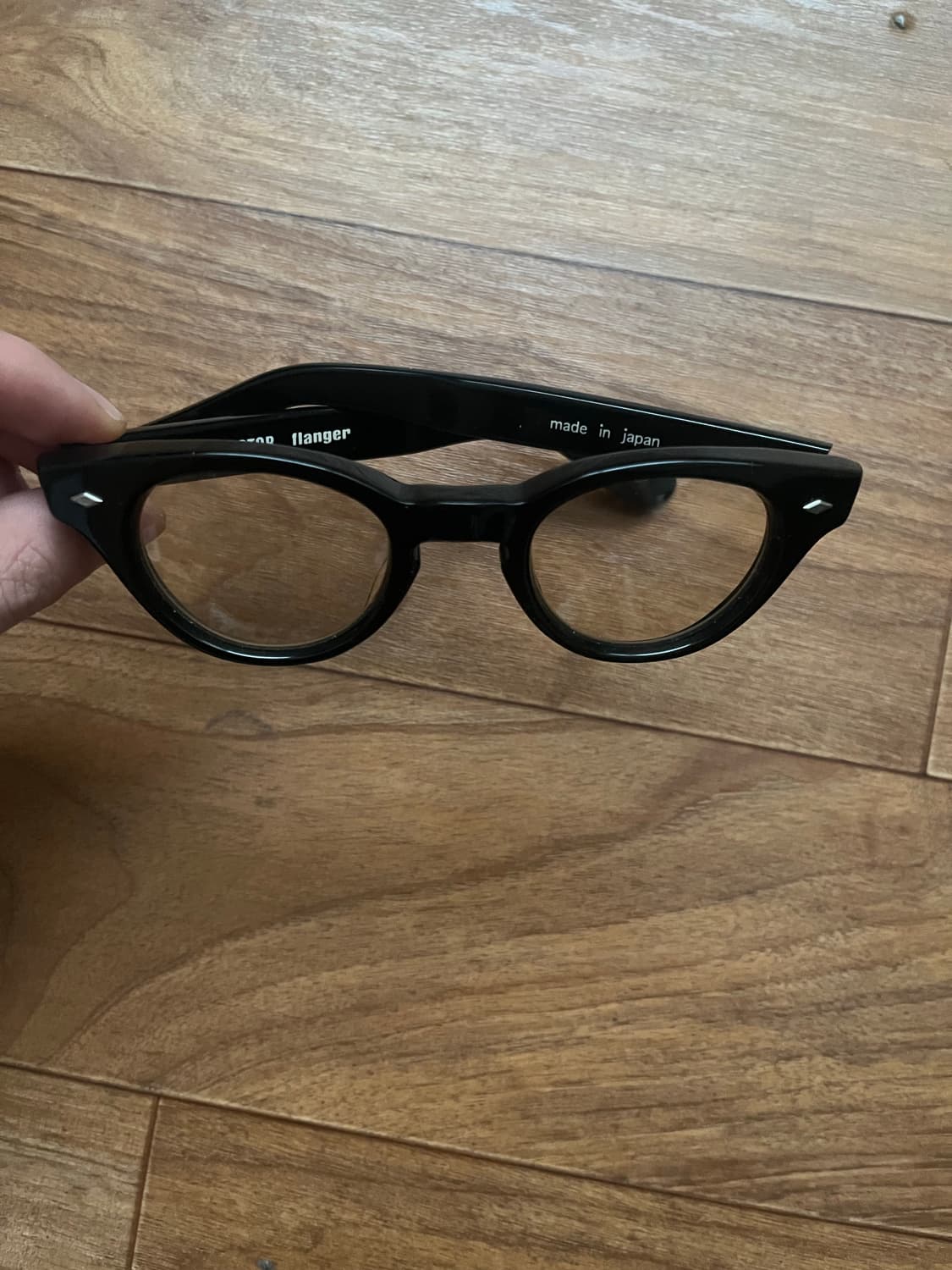 이펙터 플렌저 flanger 검정 뿔테 안경 made in japan 상품이미지1