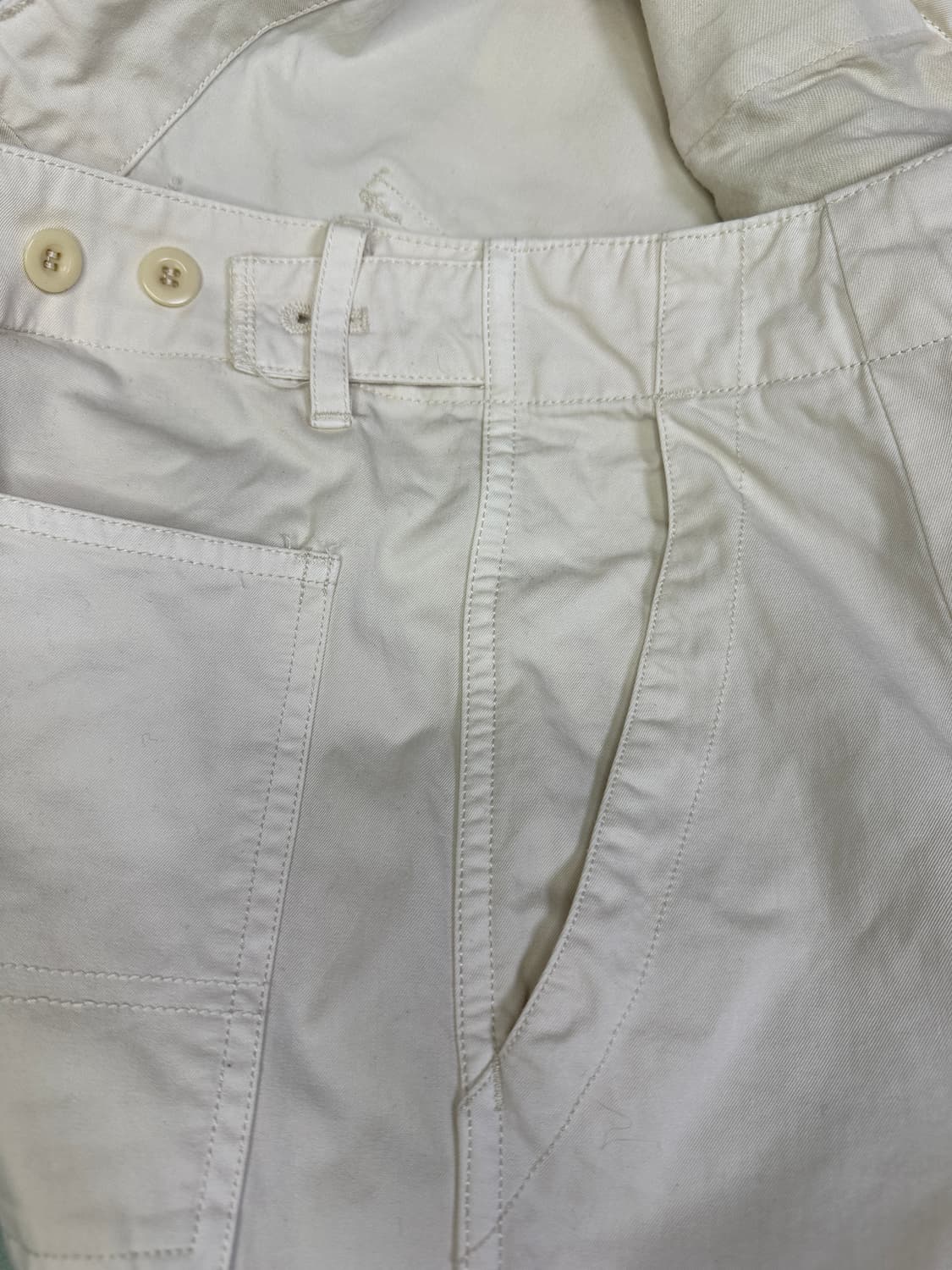 네스트로브 nest Robe 코튼 퍼티그 팬츠 아이보리 F 상품이미지4