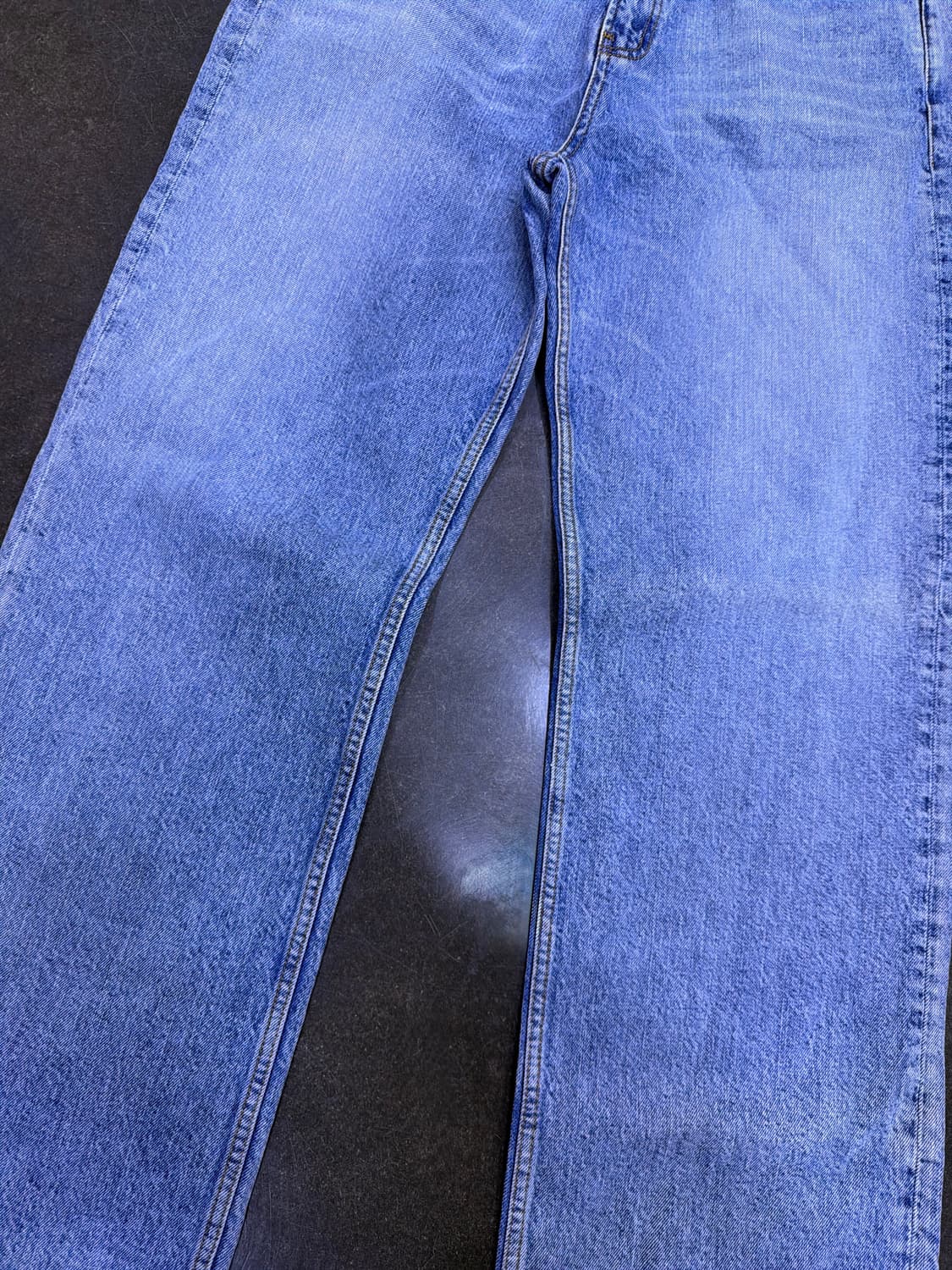 mod.9 모드나인 레트로 빈티지 스톤워싱 와이드핏 데님팬츠 32 상품이미지4