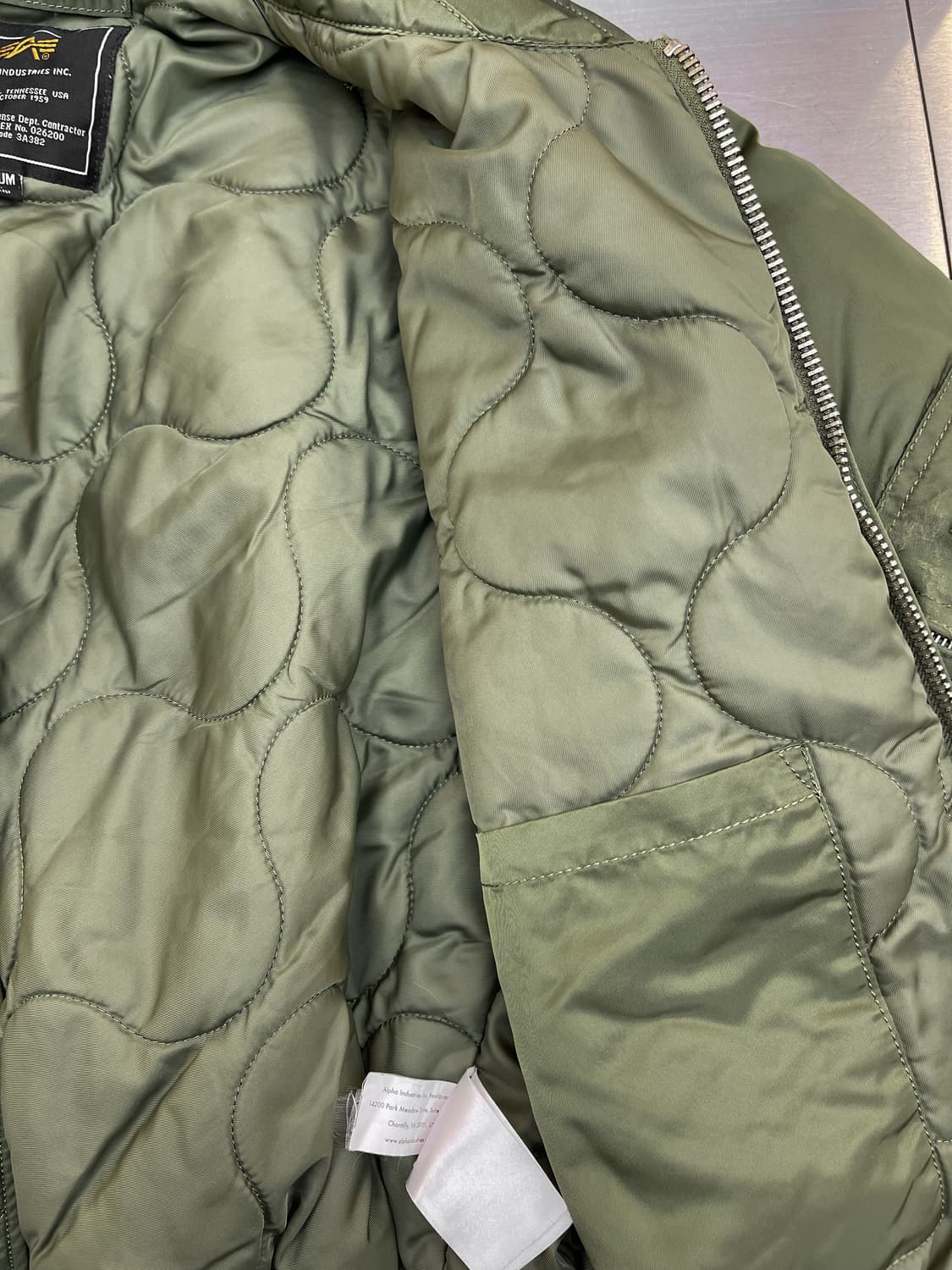 알파인더스트리 U.S.A.F CWU-45/P 플라이트 자켓 상품이미지7