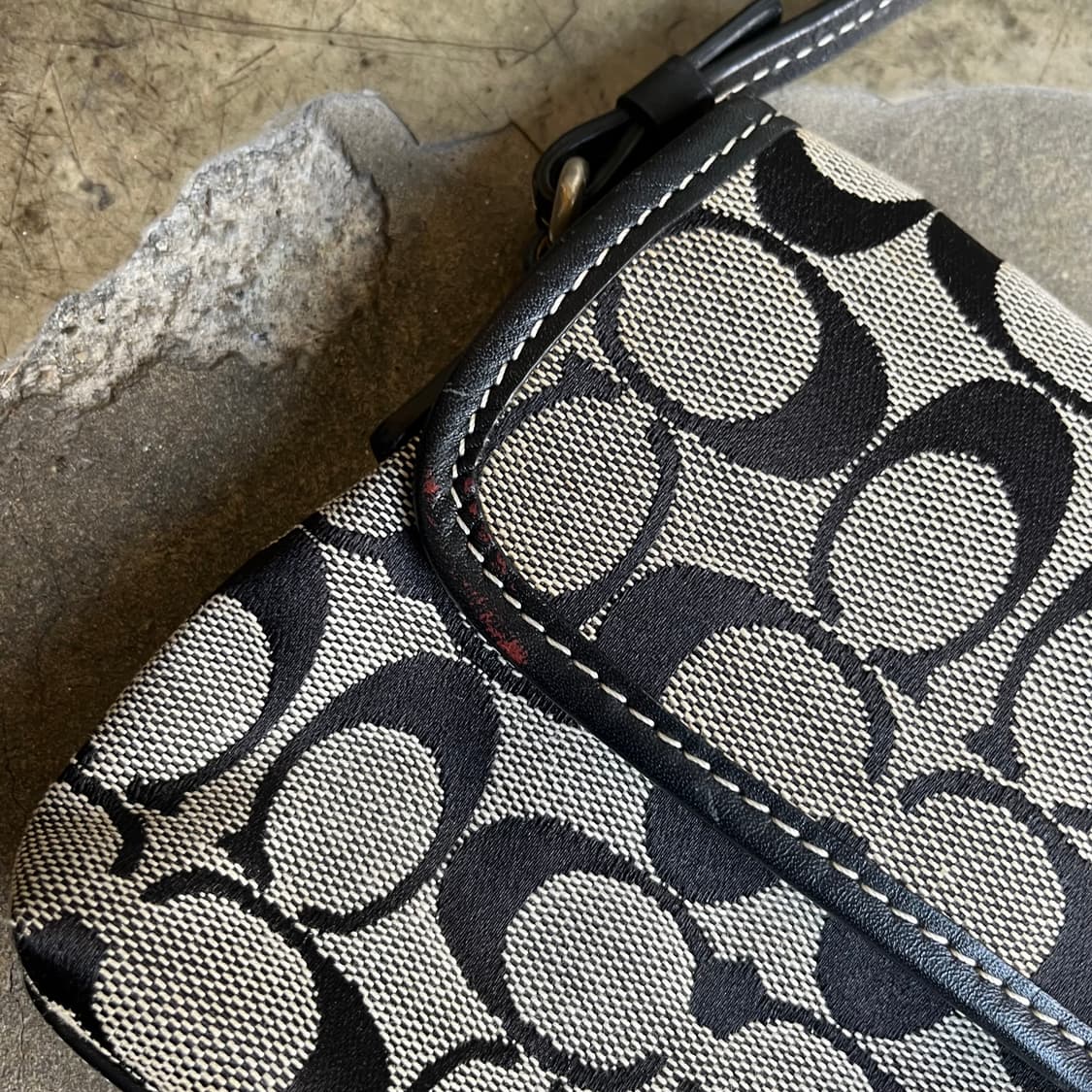 00s 코치 자카드 미니 백 상품이미지4