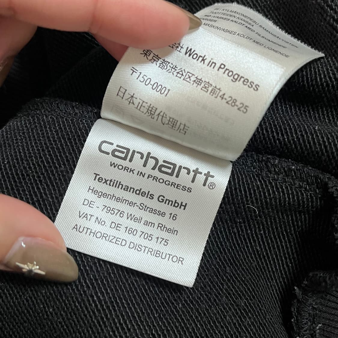 [정품] 칼하트 블랙 화이트자수 맨투맨 [ L ] 상품이미지7