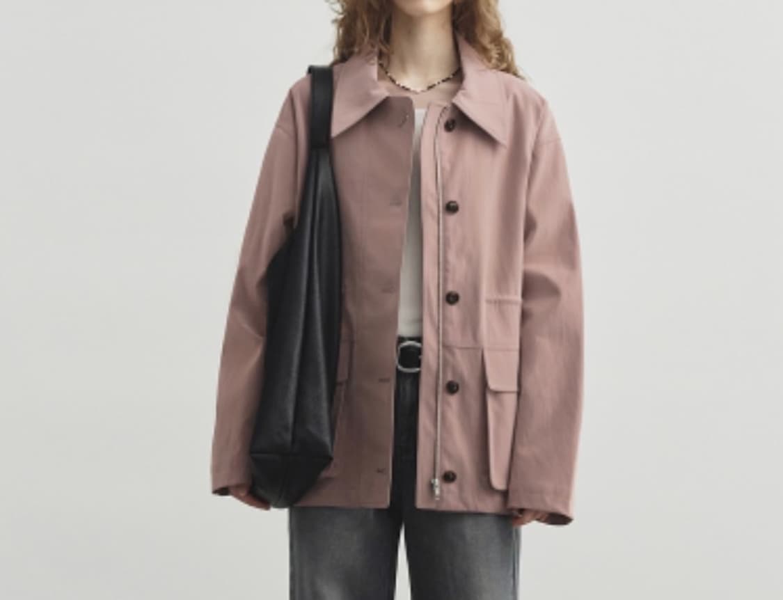 몽돌 워크 하프 자켓 핑크 상품이미지2