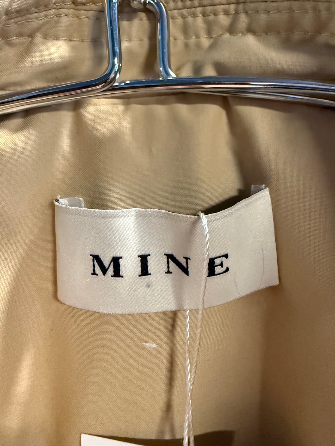 마인 MINE 벨티드 패딩 싱글 트렌치 코트 베이지 OT 상품이미지7