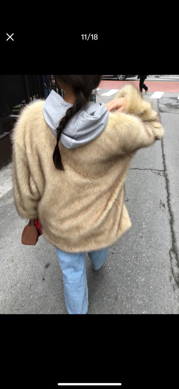plzproject middle fur jacket 상품이미지3