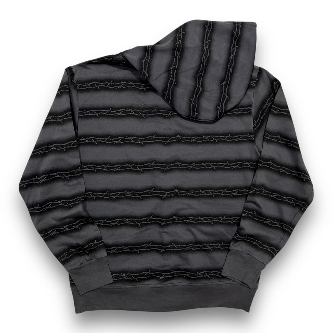 펑크 Clach 스컬 체인 레터링 빈티지 후디 상품이미지4