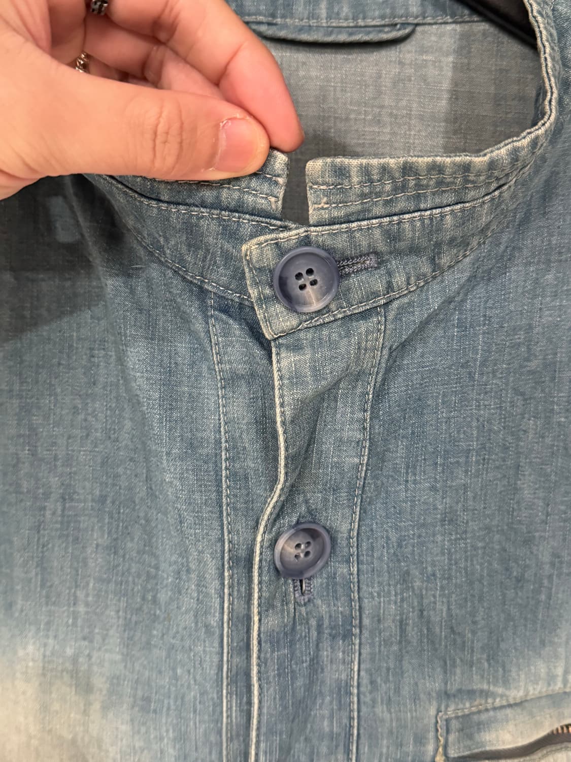 Barassi 바라시 워싱 스탠드카라 데님자켓 상품이미지3