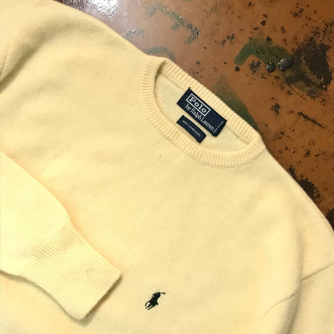 폴로랄프로렌 아이보리 램스 울 니트 남성 102 여성 프리사이즈 상품이미지3