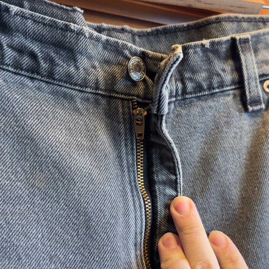 90s 리바이스 550 흑청 데님팬츠 W36 L32 상품이미지4