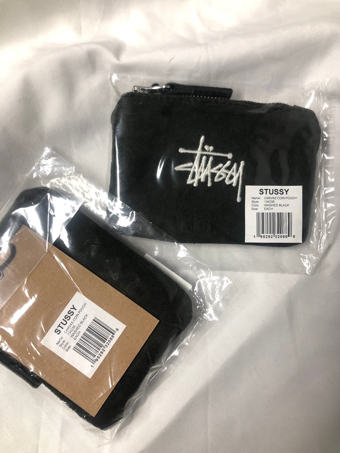 [새상품] 플래시세일 택포4만원! 스투시 캔버스 코인 파우치 워시드블랙 상품이미지2