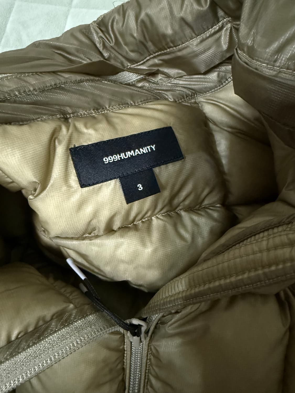 999휴머니티 경량 패딩 카키 3 사이즈 상품이미지8