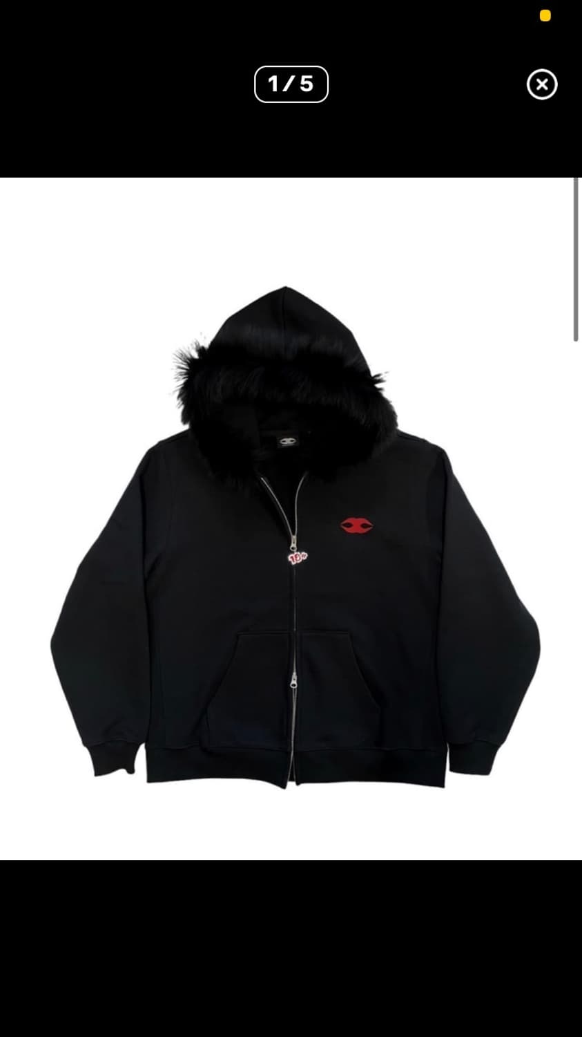 모자이크 소사이어티 퍼 후드 팔아요 상품이미지1