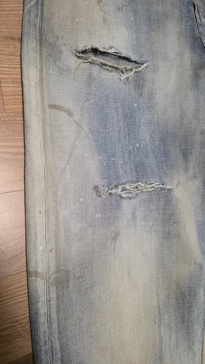 인셀름 DAMAGE WIDE 5P DENIM PANTS     상품이미지5