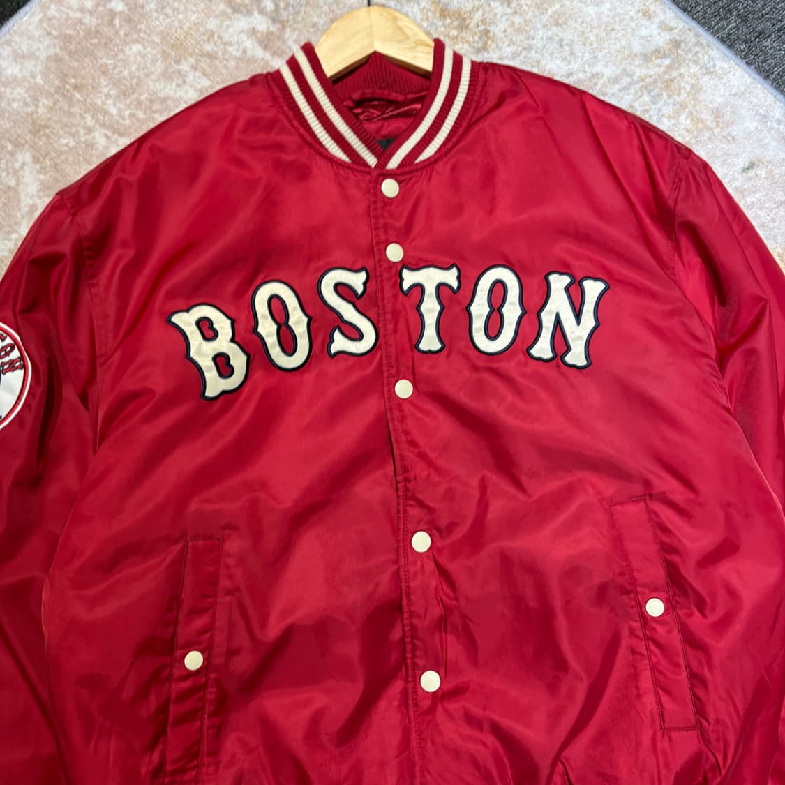 뉴에라 BOSTON 보스턴 빈티지 바시티 자켓 상품이미지3