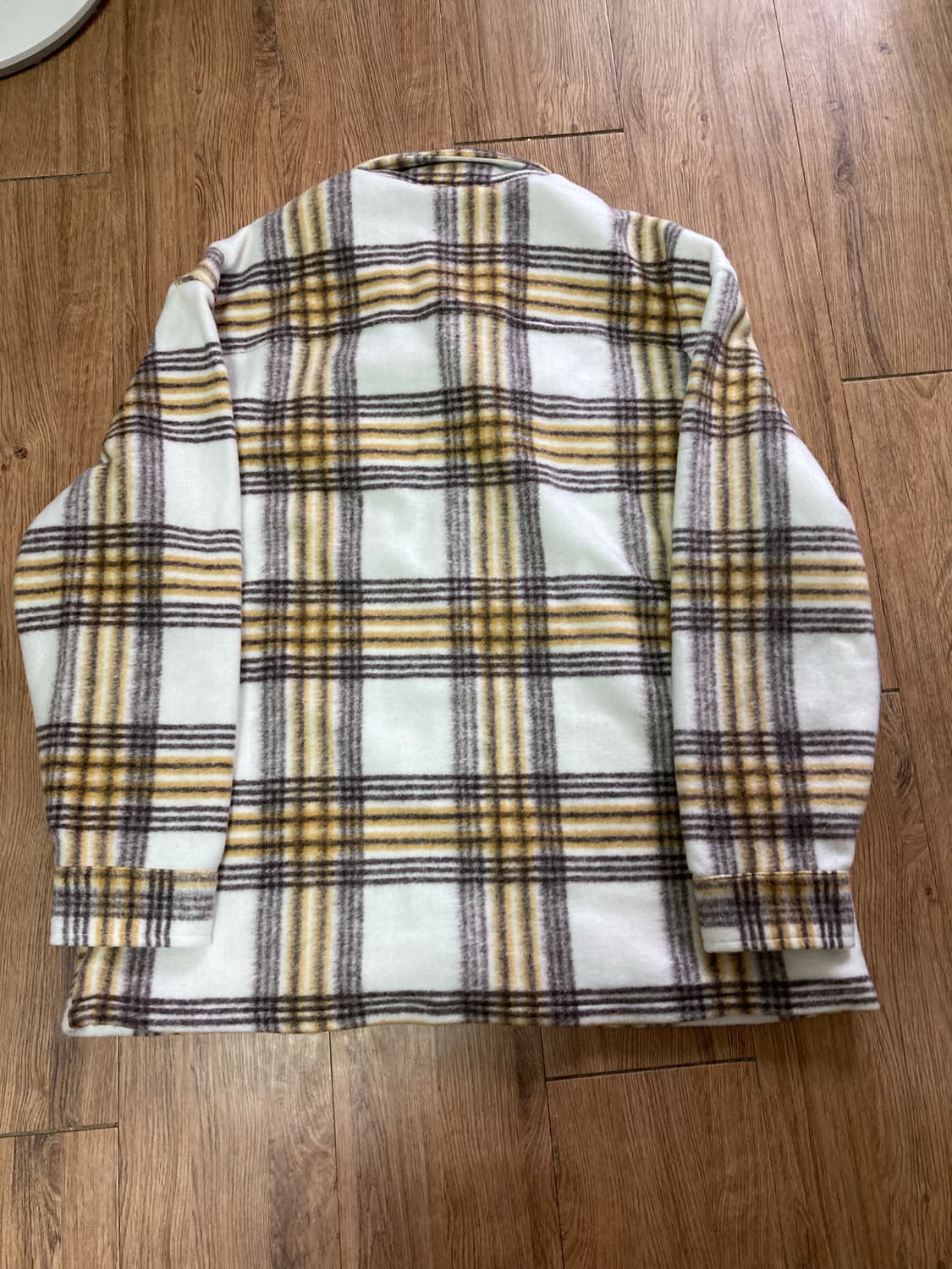 [2XL/XXL] 디키즈 체크 셔츠 자켓 셔켓 / 크림 상품이미지5