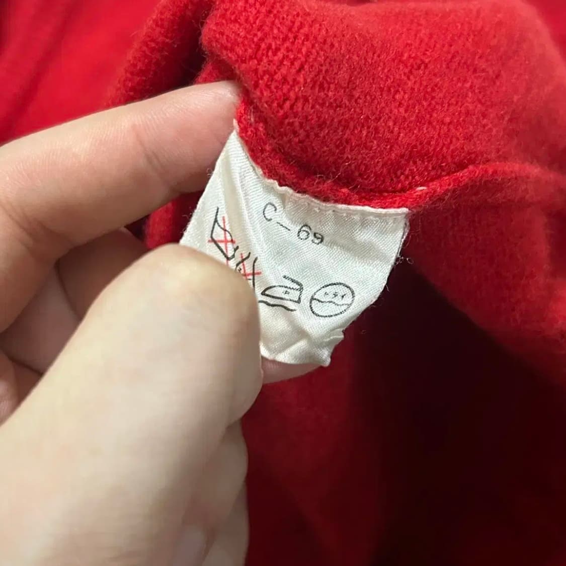 (브이넥)폴로 우먼스 램스울 브이넥 니트(L) 상품이미지3