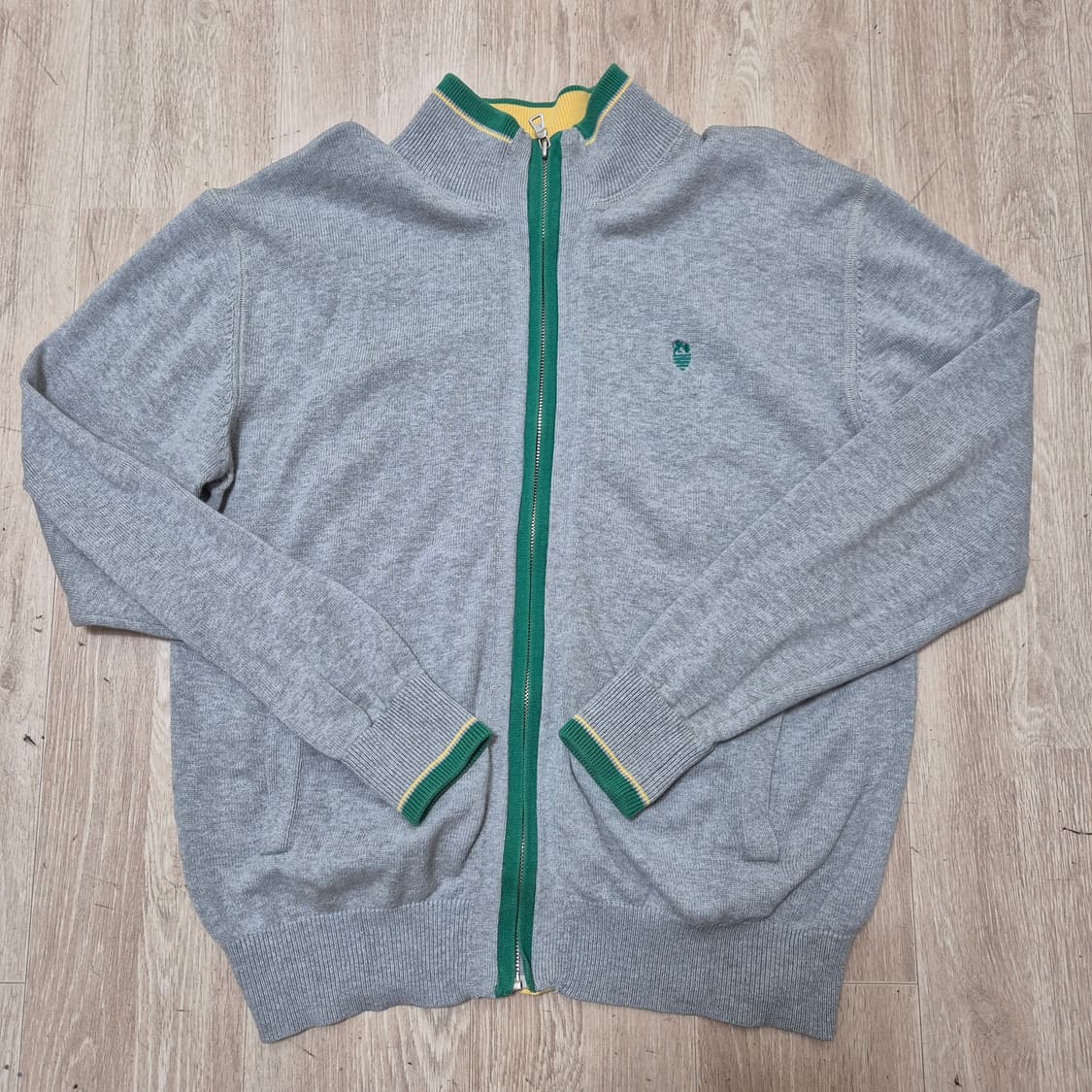 Nii 남성 로고 모직 니트집업 상품이미지1