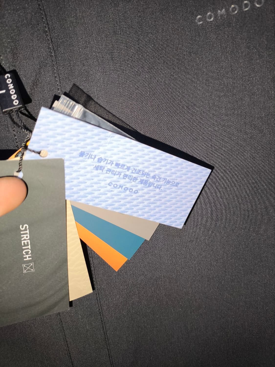 110 코모도 링클프리 기능성 원단 셔츠 진회색 상품이미지6