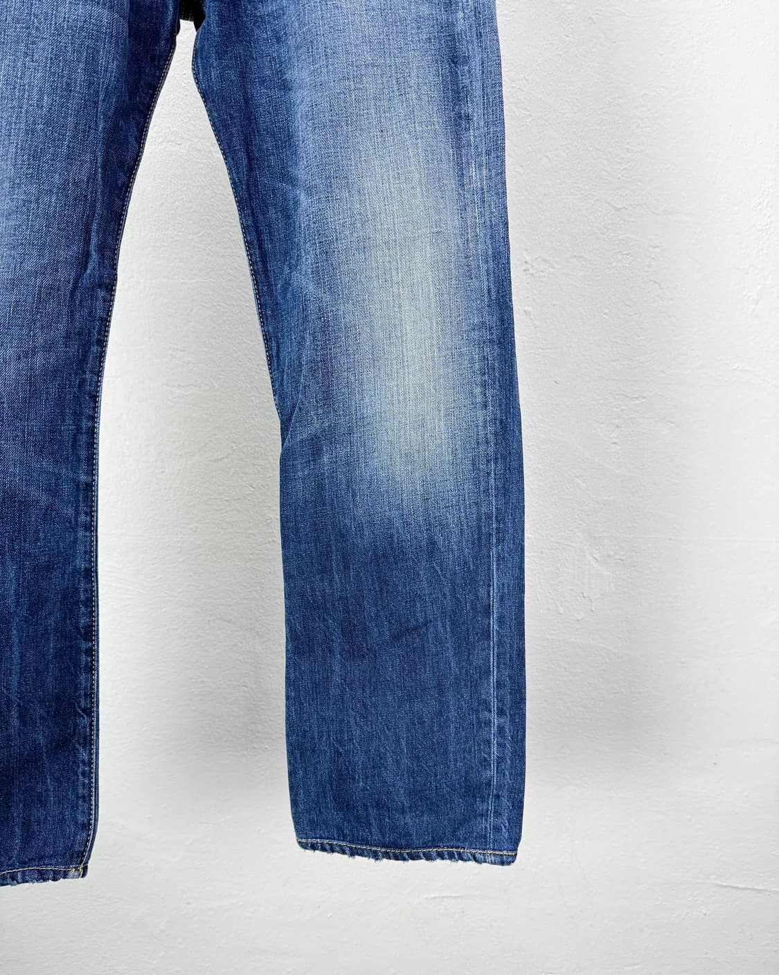 리플레이 버튼 플라이 프랭키고 인디고 블루 패치드 데님 팬츠 상품이미지5