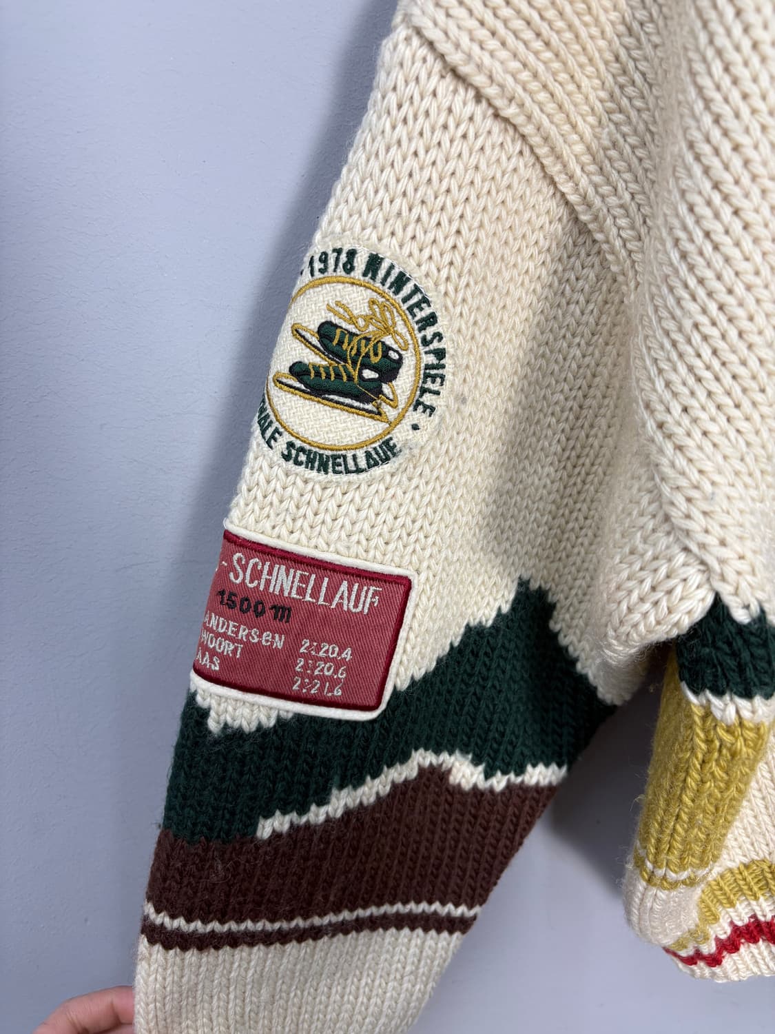 아츠키 오니시 코위찬 니트 집업 자켓 A3367 상품이미지4