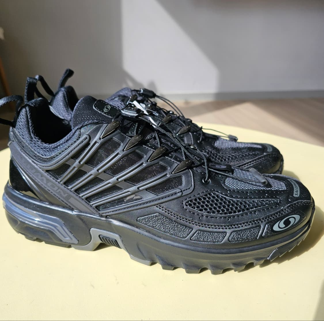 285 새제품) 살로몬 ACS 프로 블랙 트레일화 등산화 남자 신발 상품이미지2