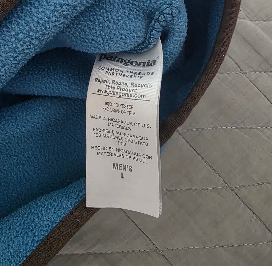 [M/L] 빈티지 파타고니아 신칠라 풀오버 블루 트래비스 스캇 트래쉬드 상품이미지8