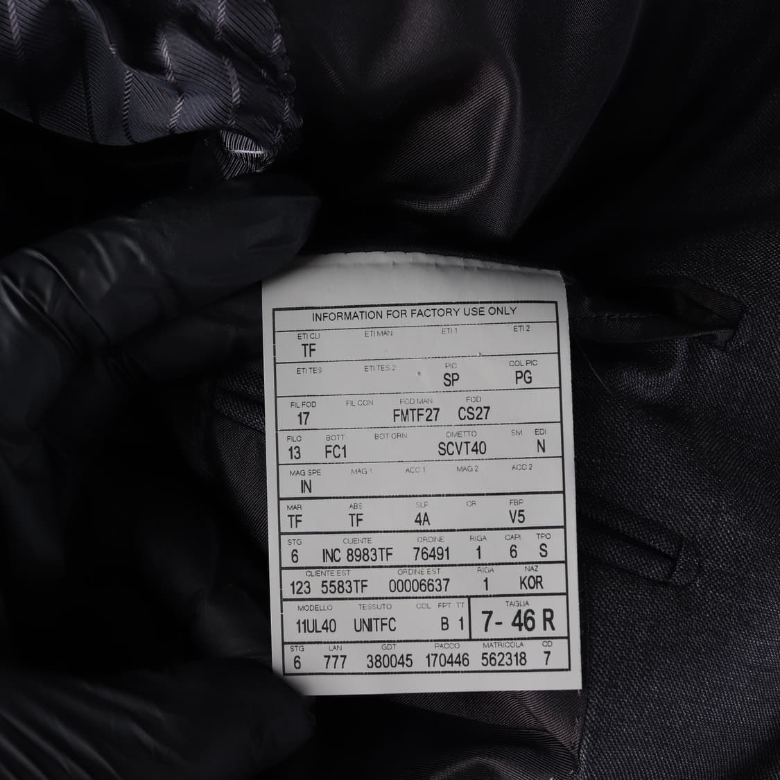 톰포드 울 100% 쓰리 포켓 싱글 블레이저 재킷 셋업 상품이미지4