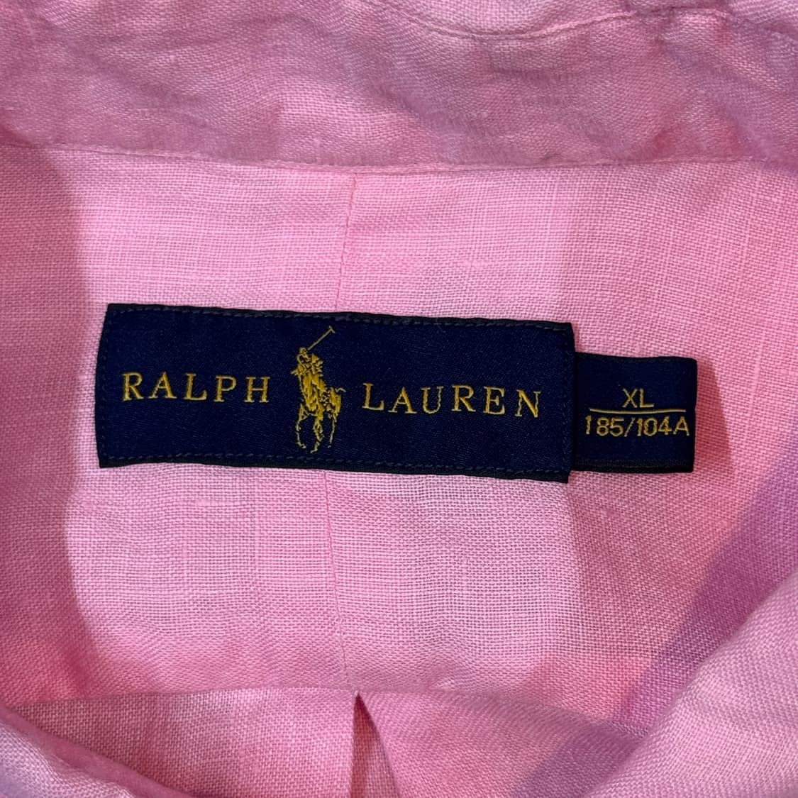 XL) 폴로 랄프로렌 클래식 솔리드 린넨 셔츠 핑크 상품이미지7
