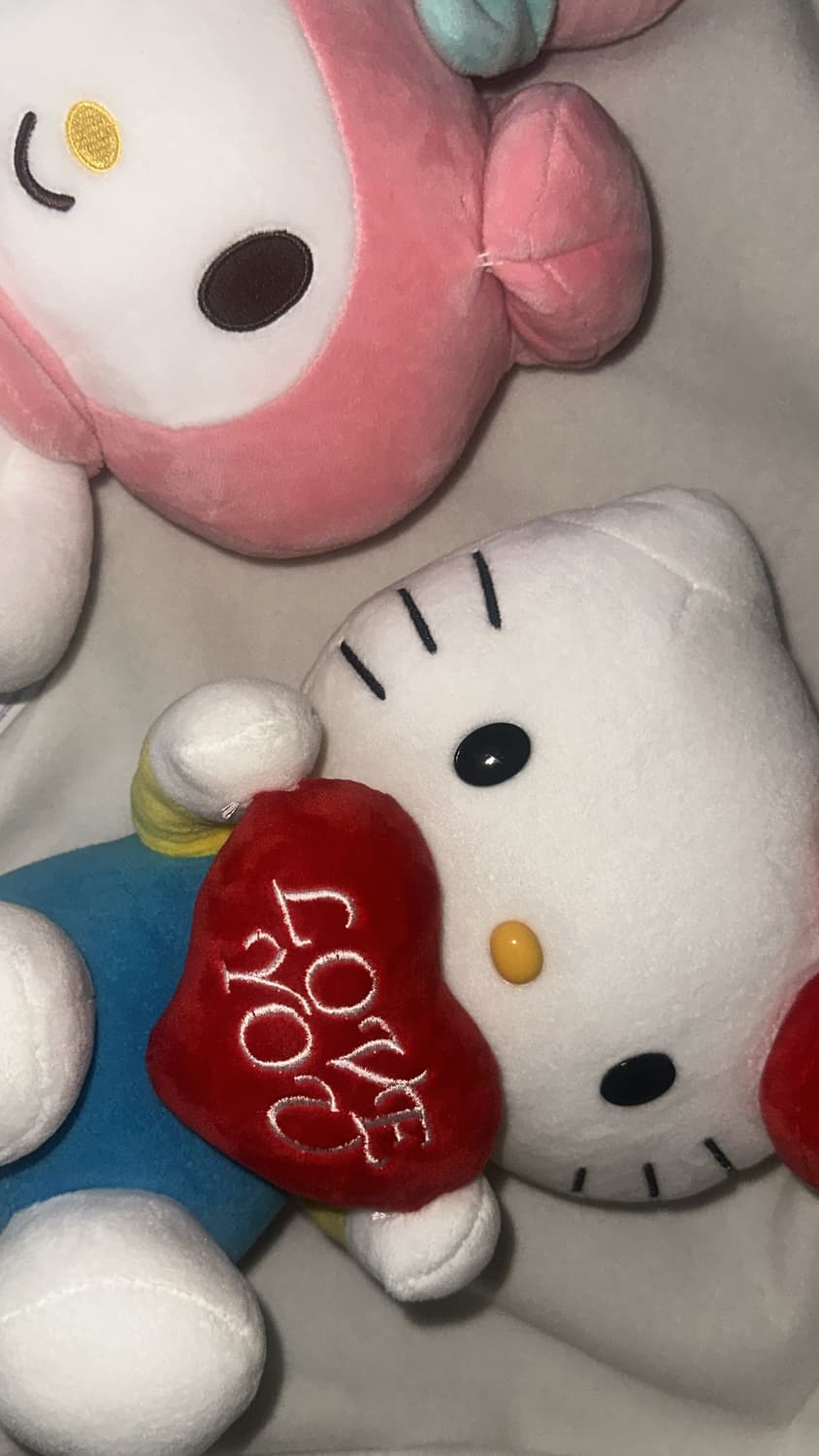 마이멜로디 + 헬로키티 인형 상품이미지1