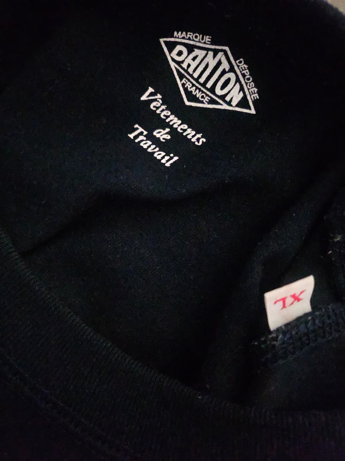 [거의 새것] 단톤 롱슬리브 스웻 긴팔 티셔츠 네이비 xl 상품이미지3