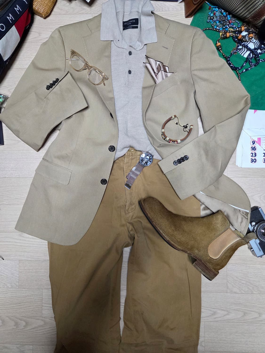 (ITALY)BOONTHE SHOP 헤링본 자켓 수트 블레이저 정장 상품이미지5