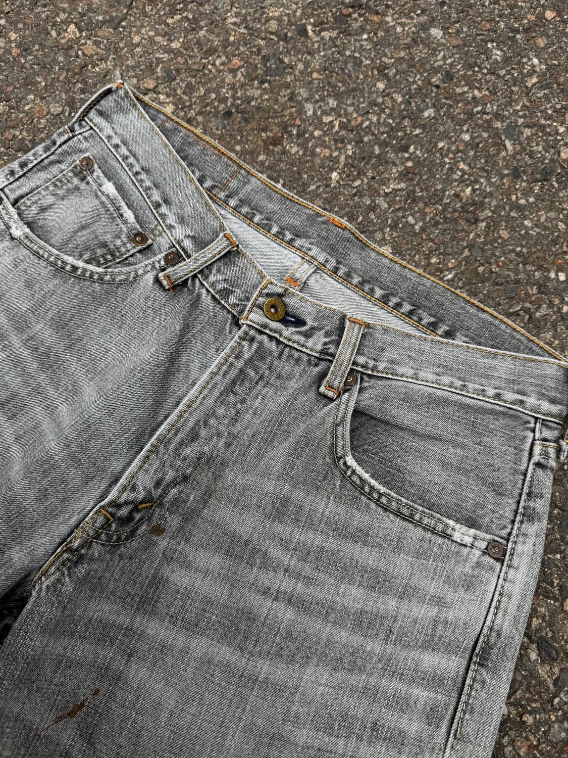 Levi’s 503 Grey Wash Denim Shorts 상품이미지2