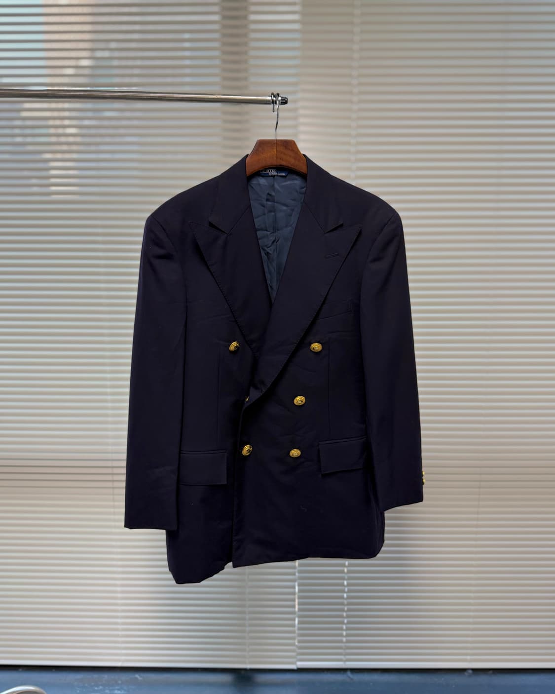 90s polo ralph lauren 금장 더블 블레이저 상품이미지1