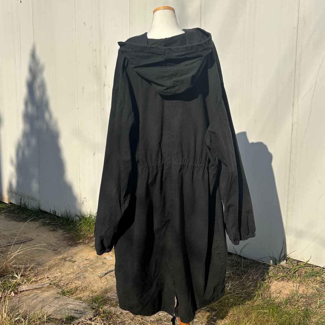 빈티지 블랙 피쉬테일 후드 야상 파카 상품이미지2