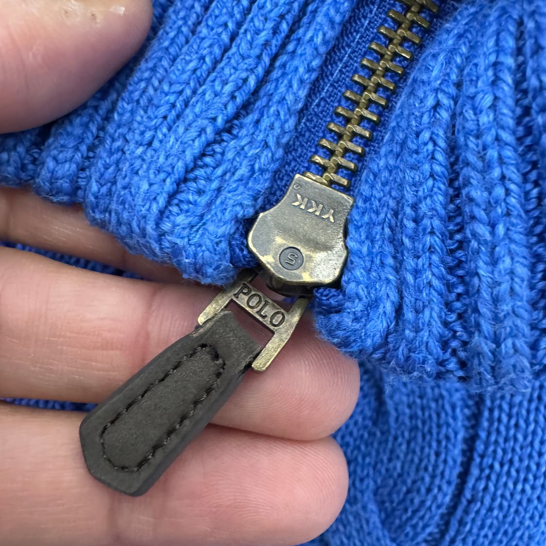 M(100) 폴로 랄프로렌 하프집업 케이블 니트 상품이미지5