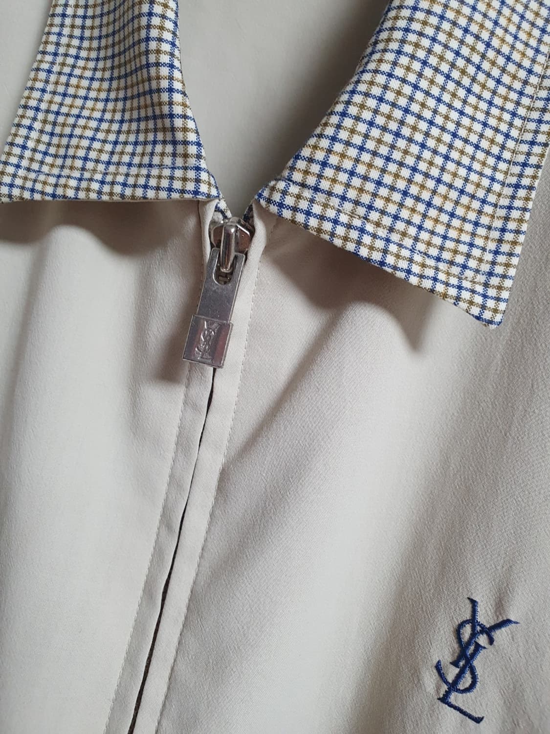 입생로랑 YSL 클래식 블루종 집업 자켓 100 오버핏 상품이미지5