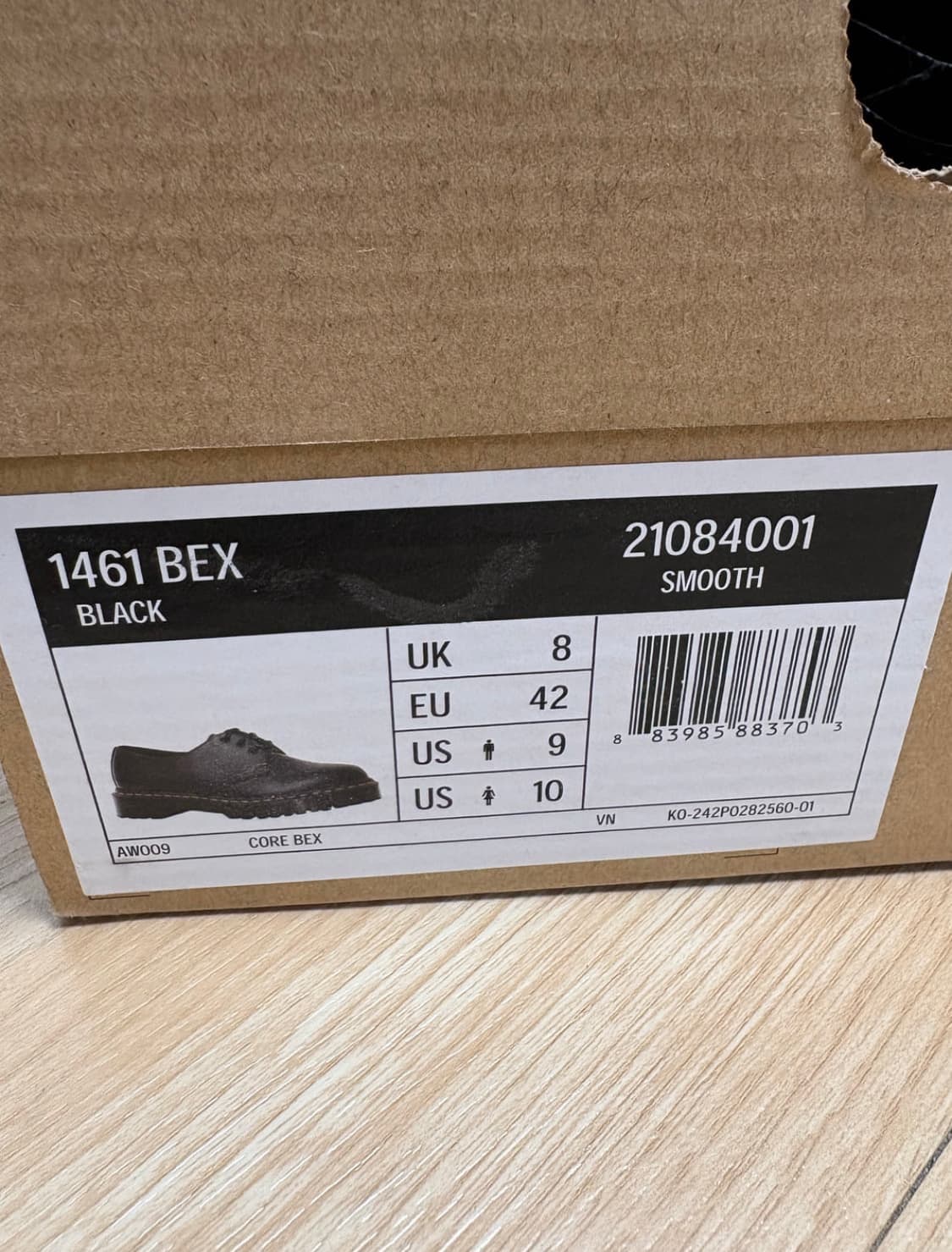 닥터마틴 1461 BEX BLACK 스무스 팝니다 상품이미지5