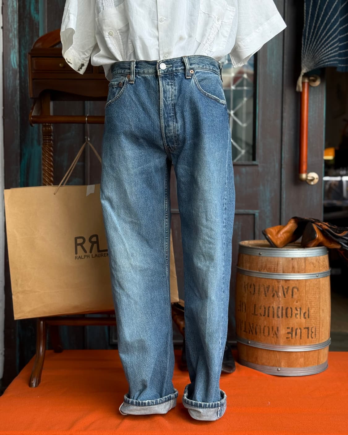 00‘s 리바이스 501 스트레이트핏 데님 팬츠 84(32) 상품이미지7