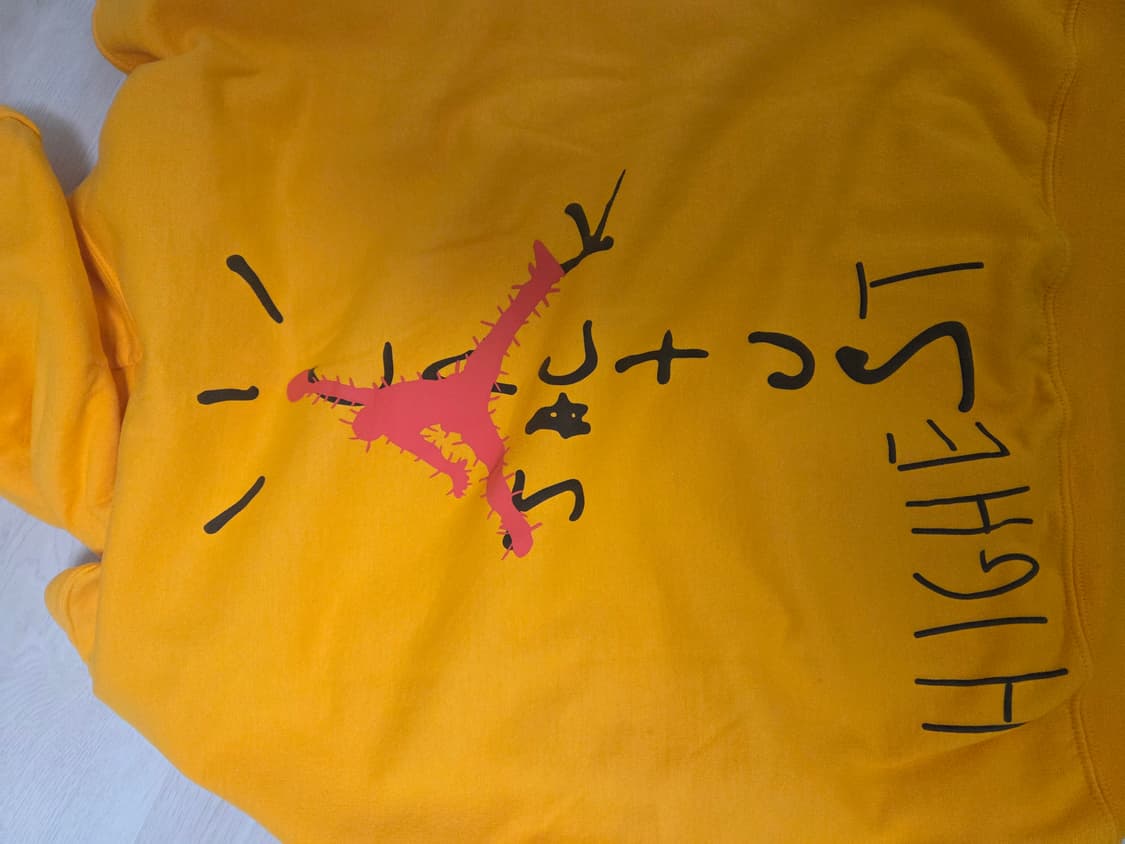 트레비스스캇 x 나이키 잭 하이스트 후드티 옐로우 XL 상품이미지2