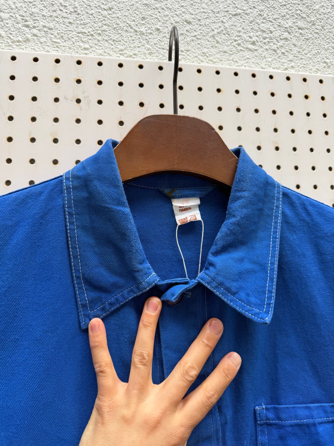 OLD MODEL WASHED BLUE 올드모델 빈티지 프렌치워크자켓 상품이미지8