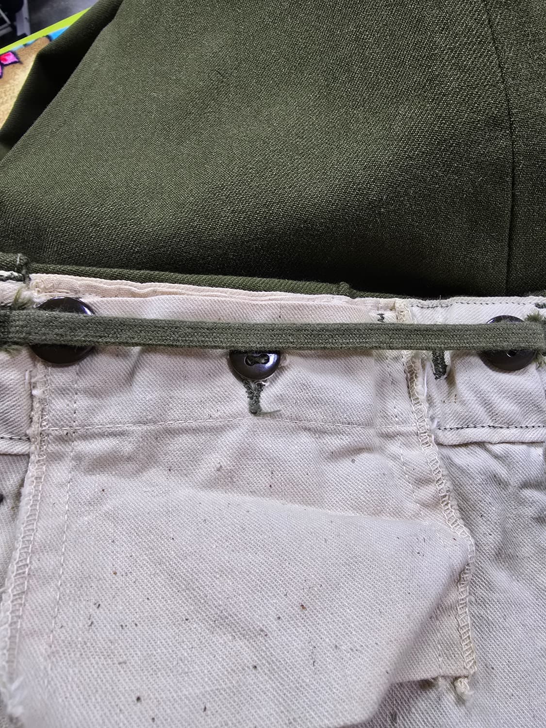 미군 M-1951 카키색 울 팬츠 (1512) 상품이미지5