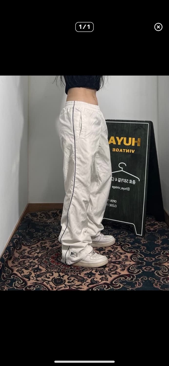아디다스 화이트 부츠컷 팬츠 상품이미지7