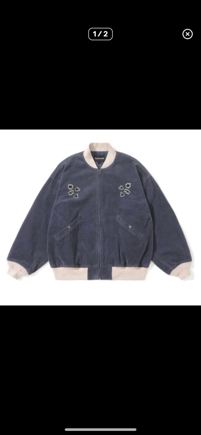 예스아이씨 코듀로이 바시티 자켓 상품이미지1