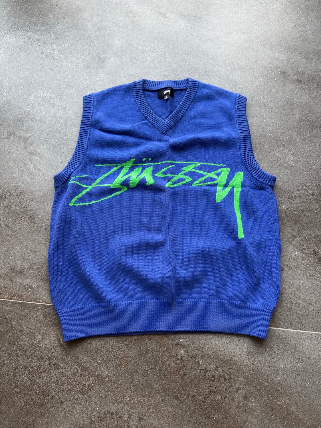 STUSSY SWEATER VEST 스웨터 베스트 S 상품이미지1