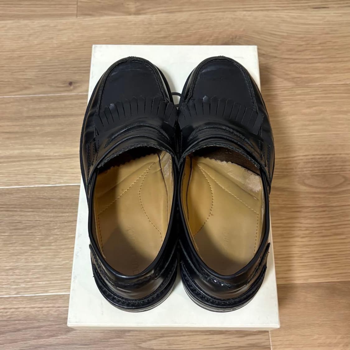 아워레가시 코만도 로퍼 블랙 레더 상품이미지2