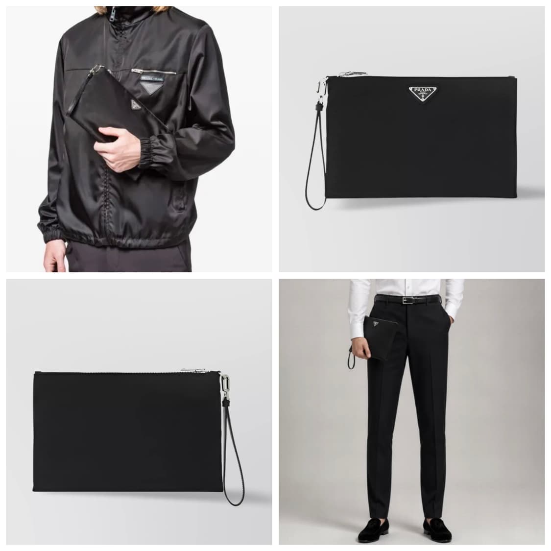 Prada Re-Nylon & Saffiano Leather Pouch  상품이미지5