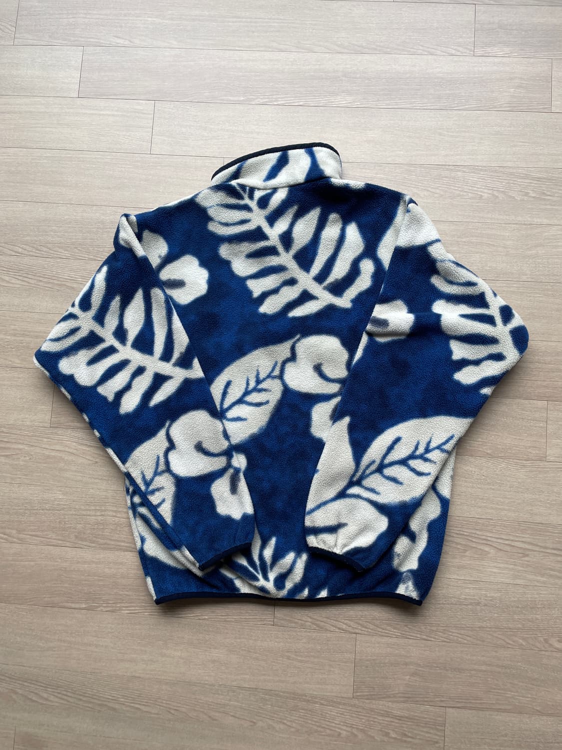 파타고니아 신칠라 하와이안 블루 플라워 패턴 빈티지 상품이미지2