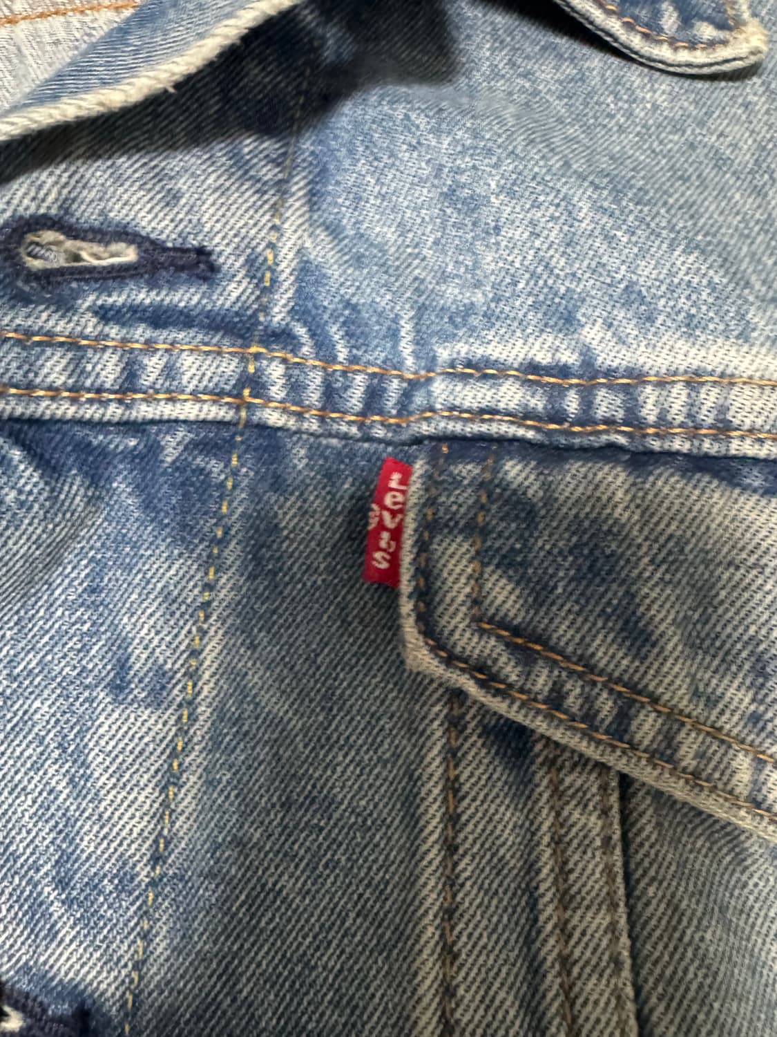 정품중고 리바이스 트러커 청자켓 L  상품이미지3
